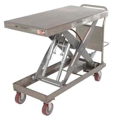 PARTIALLY SS ELEVATING CART 2K 24 X 47